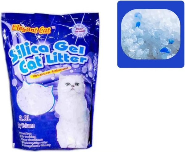 Изображение товара Наполнитель для туалета Elegant Cat Синий (3.8л)
