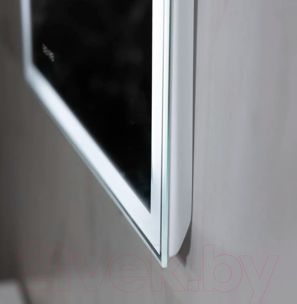 Изображение товара Зеркало Пекам Greta 110x80 / greta-110x80dpcl (с подсветкой, с сенсором на взмах руки, подогрев, часы)