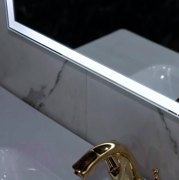 Изображение товара Зеркало Пекам Greta 110x80 / greta-110x80dp (с подсветкой, с сенсором на взмах руки и подогревом)