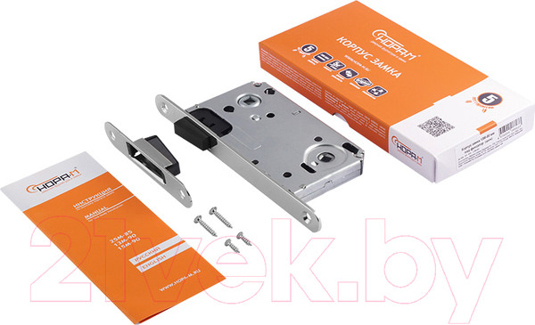 Изображение товара Корпус врезного замка Нора-М 13М-90 Магнитный (хром)