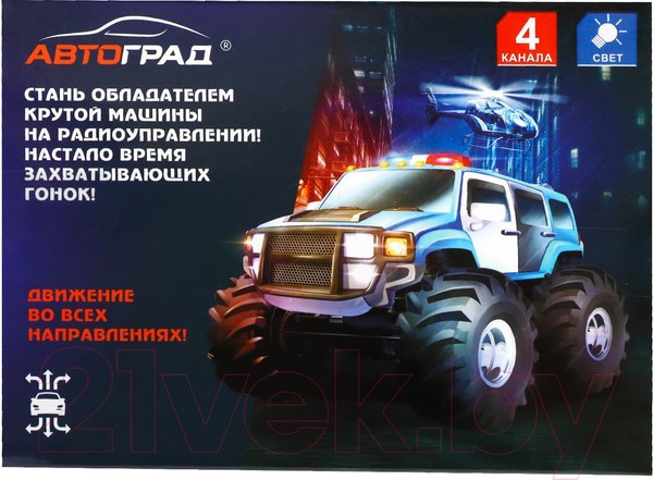 Изображение товара Радиоуправляемая игрушка Автоград Джип полиция / 7710752 (черный)