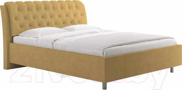 Изображение товара Каркас кровати Сонум Olivia 90x200 (замша горчичный)