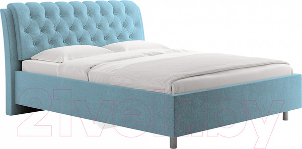 Изображение товара Каркас кровати Сонум Olivia 90x200 (рогожка голубой)