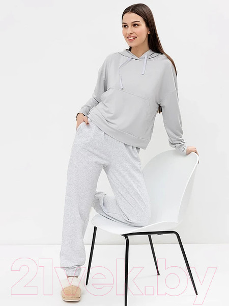 Изображение товара Кофта домашняя Mark Formelle 502759 (р.164/170-96-102, светло-серый)
