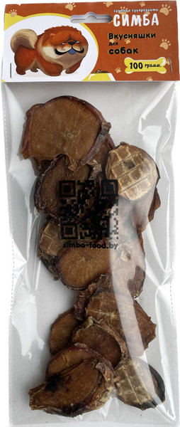 Изображение товара Лакомство для собак Симба Семенники бычьи (100г)