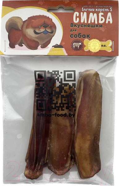 Изображение товара Лакомство для собак Симба Бычий корень S (3шт)