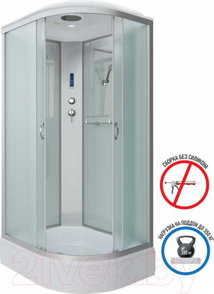 Изображение товара Душевая кабина Niagara NG-33294-14LP 120x90 (матовое стекло)