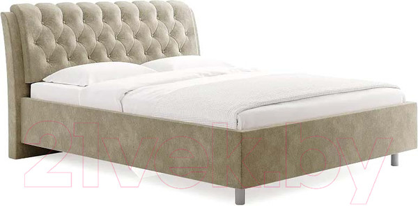 Изображение товара Каркас кровати Сонум Olivia 200x200 (микровелюр кремовый)