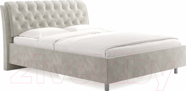 Изображение товара Каркас кровати Сонум Olivia 200x200 (микровелюр светло-серый)