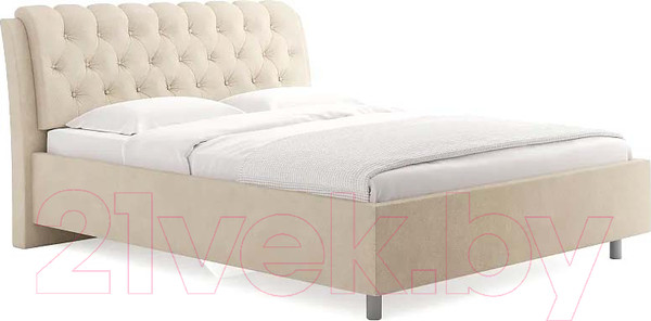 Изображение товара Каркас кровати Сонум Olivia 200x200 (замша кремовый)