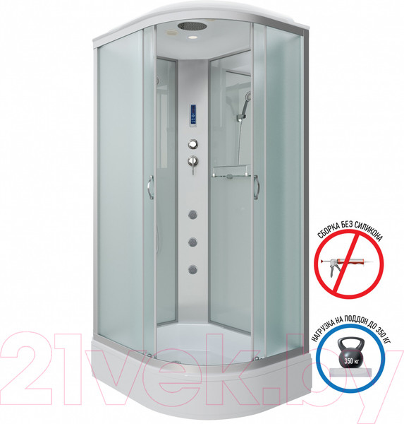 Изображение товара Душевая кабина Niagara NG-33394-14LF 130x90 (матовое стекло)