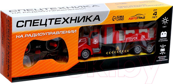 Изображение товара Радиоуправляемая игрушка Автоград Грузовик пожарная служба / 7753090