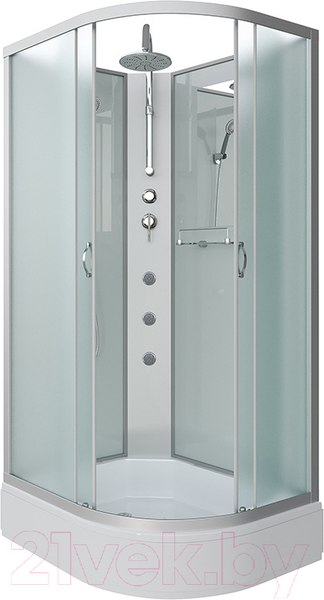 Изображение товара Душевая кабина Niagara NG-33974-14LBKTG 90x70 (матовое стекло)