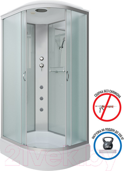 Изображение товара Душевая кабина Niagara NG-33974-14RG 90x70 (матовое стекло)