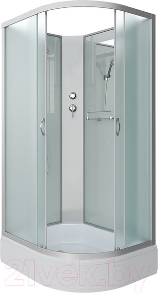 Изображение товара Душевая кабина Niagara NG-33984-14LBK 90x80 (матовое стекло)