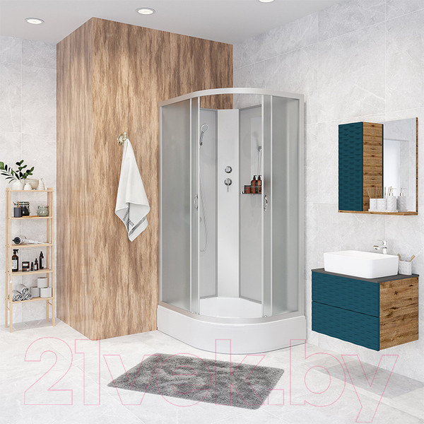 Изображение товара Душевая кабина Niagara NG-33984-14LBK 90x80 (матовое стекло)