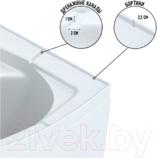 Изображение товара Душевая кабина Niagara NG-33984-14LBK 90x80 (матовое стекло)