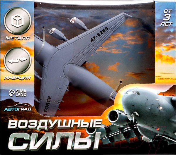 Изображение товара Самолет игрушечный Автоград Воздушные силы / 7986154