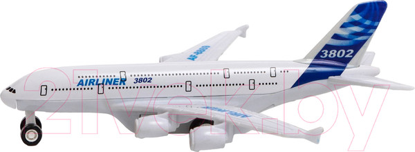 Изображение товара Самолет игрушечный Автоград Пассажирский / 7986153 (белый/синий)