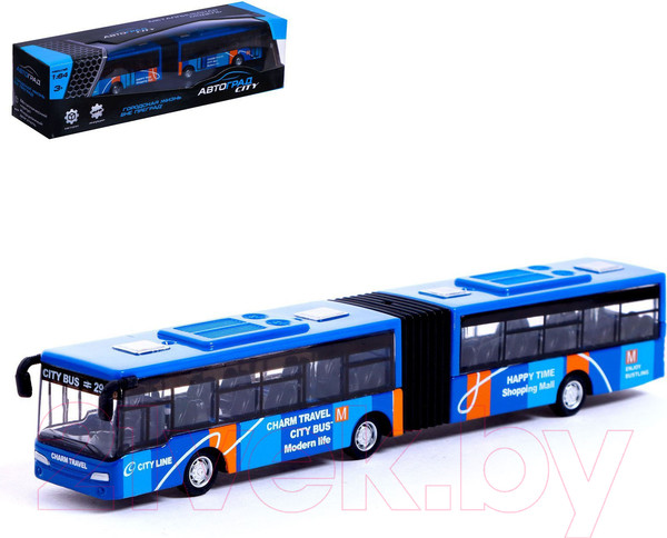 Изображение товара Автобус игрушечный Автоград Городской транспорт / 7056244 (синий)