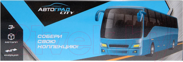 Изображение товара Автобус игрушечный Автоград Междугородний / 1997270 (красный)