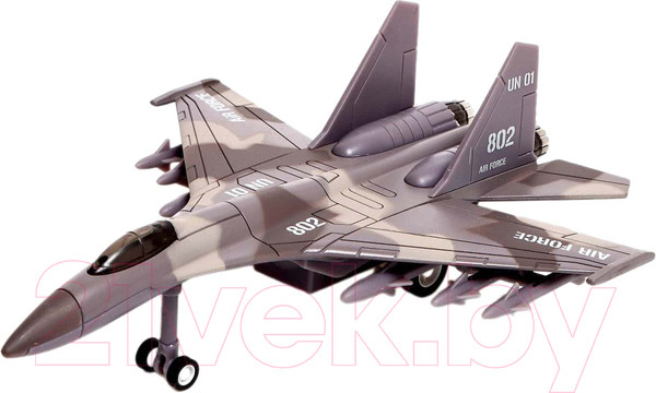 Изображение товара Самолет игрушечный Автоград Истребитель. Воздушные силы / 7986151 (коричневый)