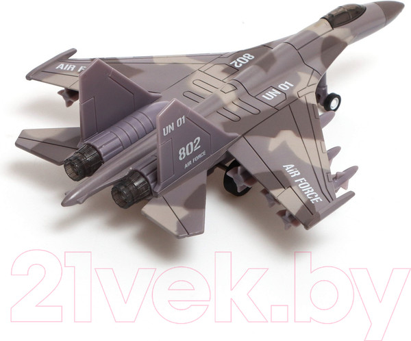 Изображение товара Самолет игрушечный Автоград Истребитель. Воздушные силы / 7986151 (коричневый)