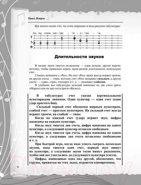 Изображение товара Книга АСТ Гитара. Как подбирать песни на слух (Петров П.)