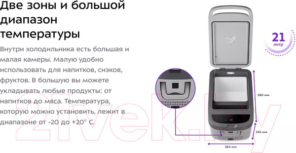 Изображение товара Автохолодильник Kitfort KT-2435