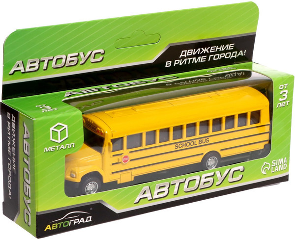 Изображение товара Автобус игрушечный Автоград Школьный / 7836214
