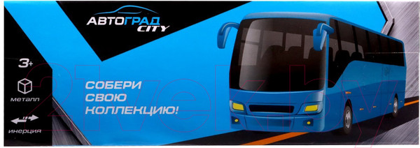 Изображение товара Автобус игрушечный Автоград Междугородний / 7509239 (синий)