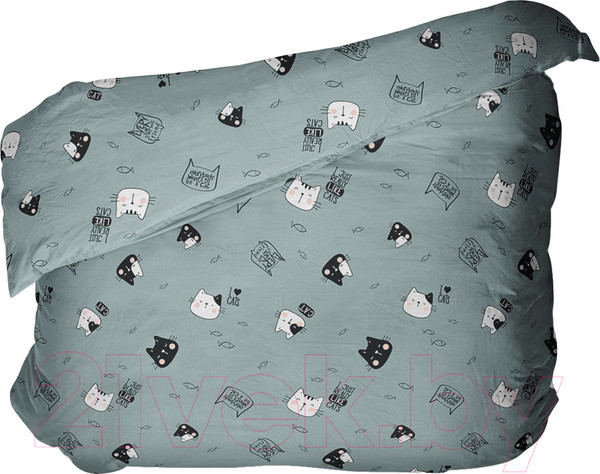 Изображение товара Пододеяльник Samsara МЯУ евро-стандарт 220По-9