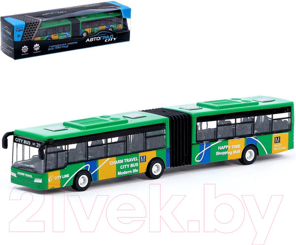 Изображение товара Автобус игрушечный Автоград Городской транспорт / 7056243 (зеленый)
