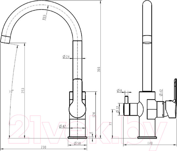 Изображение товара Смеситель Esko K27