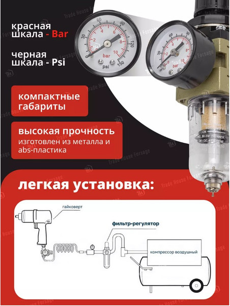Изображение товара Фильтр для компрессора ForceKraft FK-AW2000-02 (54413)