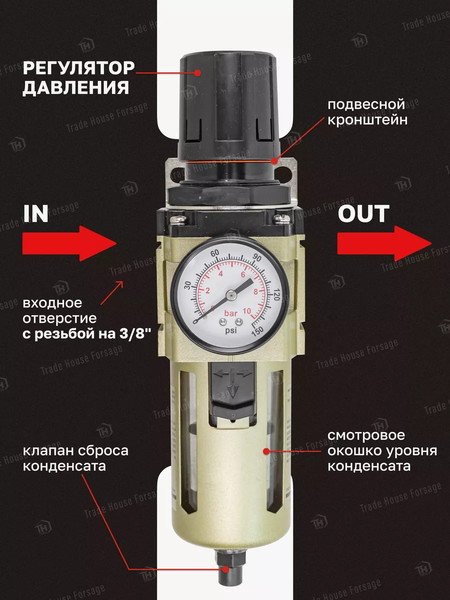Изображение товара Регулятор давления ForceKraft FK-AW4000-03D(54417)