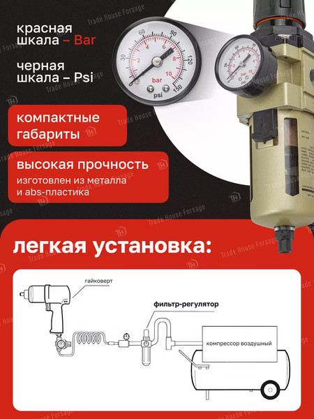 Изображение товара Регулятор давления ForceKraft FK-AW4000-03D(54417)