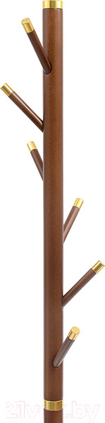 Изображение товара Вешалка для одежды Bergenson Bjorn Bakken / ZY-FH-BK-WDMT-GCHLN (золотистый хром/светлый орех)