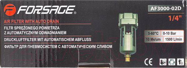 Изображение товара Фильтр для компрессора Forsage F-AF3000-02D