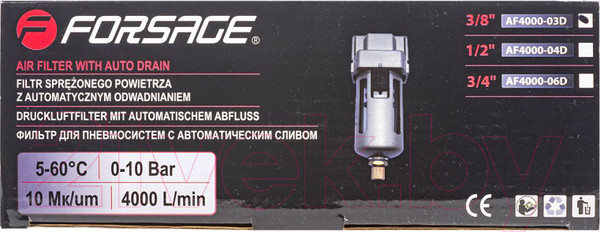 Изображение товара Фильтр для компрессора Forsage F-AF4000-03D