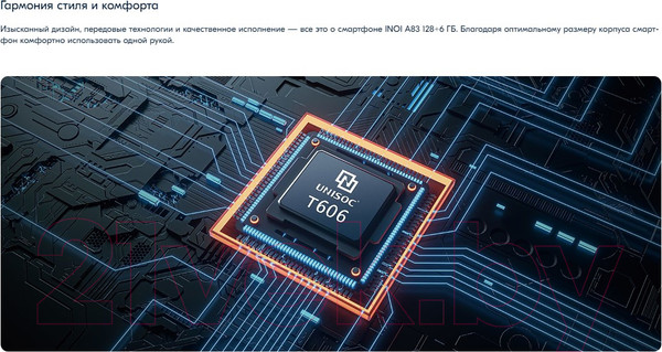 Изображение товара Смартфон Inoi A83 6GB/128GB (черный)
