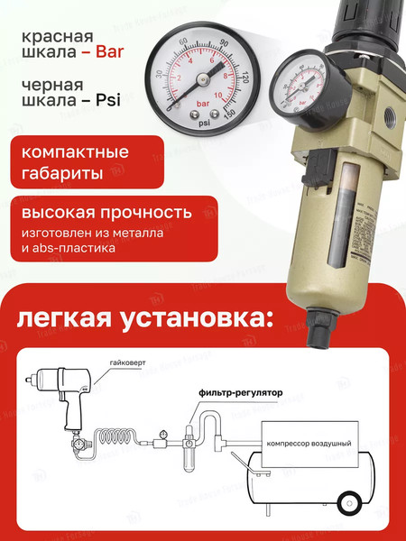 Изображение товара Фильтр для компрессора Forsage F-AW3000-02D(54455)