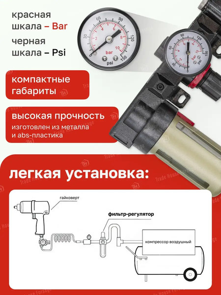Изображение товара Блок подготовки воздуха Forsage F-BC4000(54463)