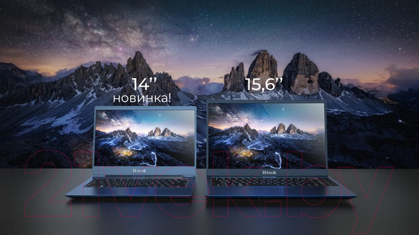 Изображение товара Ноутбук Horizont H-Book 14 MAK4 T32E3W / 4810443003652 (синий)