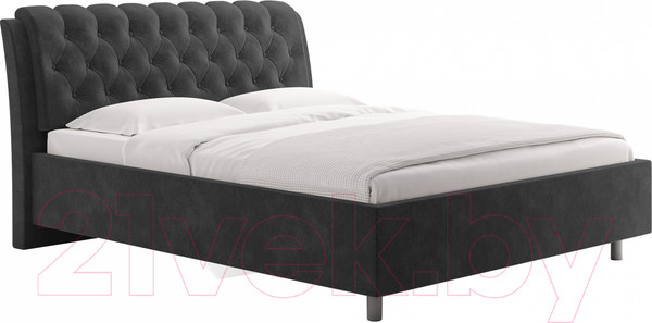 Изображение товара Каркас кровати Сонум Olivia 160x200 (микровелюр серый)