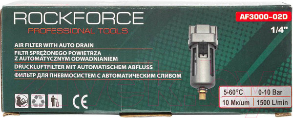 Изображение товара Фильтр для компрессора RockForce RF-AF3000-02D(54489)