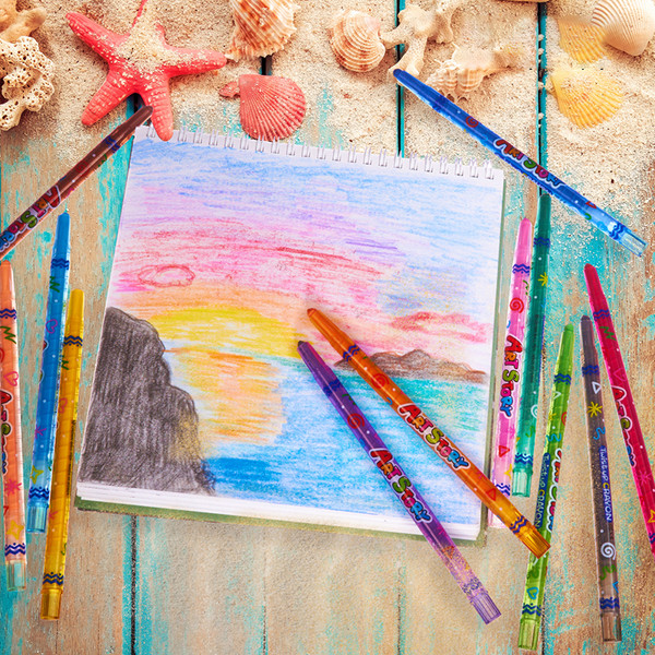 Изображение товара Восковые мелки CrowN ArtStory / TP-1200 (12цв)