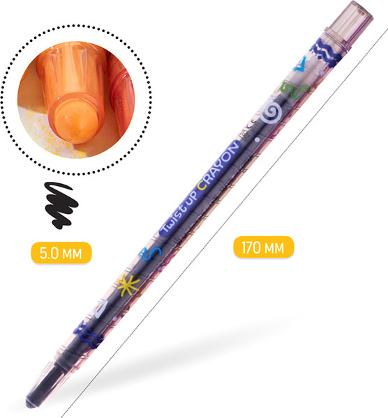 Изображение товара Восковые мелки CrowN ArtStory / TP-1200 (12цв)