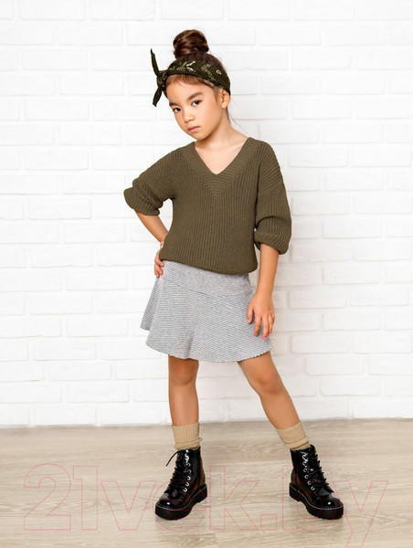 Изображение товара Кофта детская Amarobaby Knit / AB-OD21-KNIT2601/03-122 (бежевый, р.122)