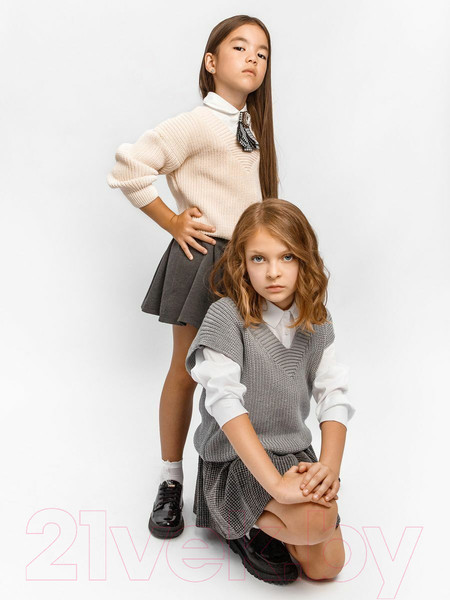 Изображение товара Кофта детская Amarobaby Knit / AB-OD21-KNIT2601/33-122 (молочный, р.122)